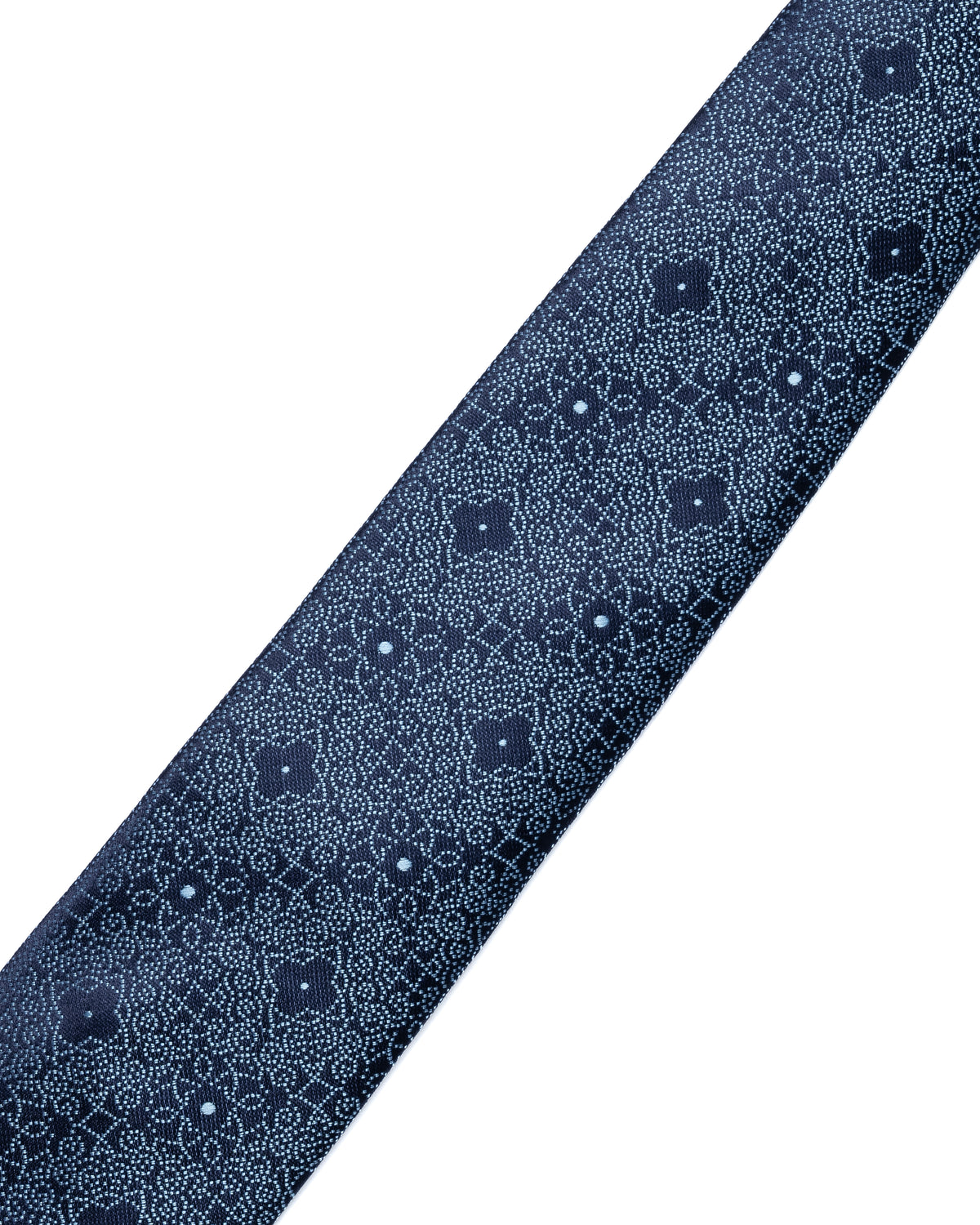 Black and Blue Geometric Print Tie