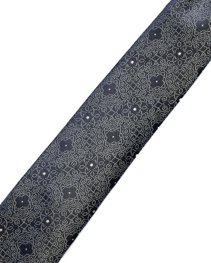 Black and Green Geometric Print Tie