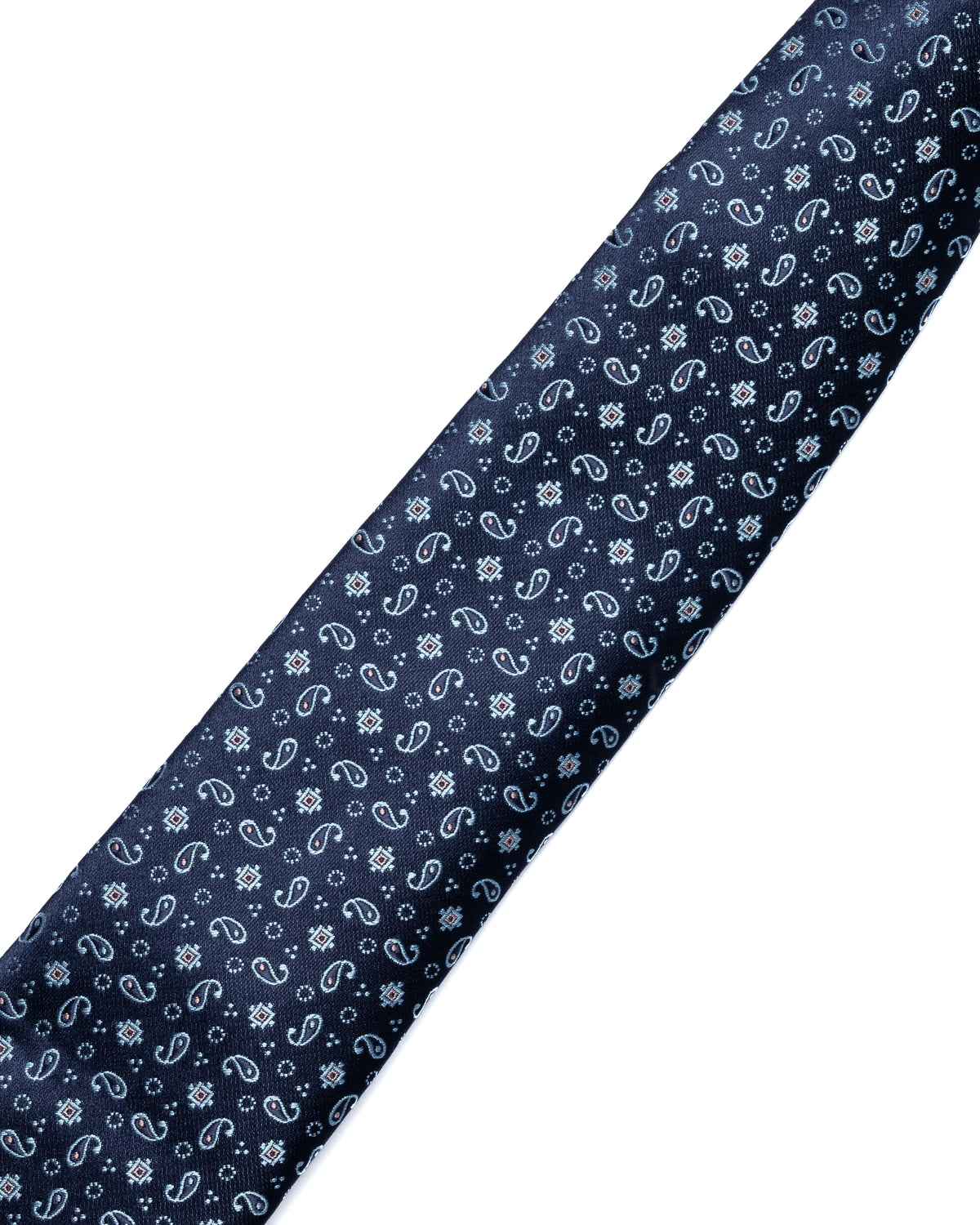 Navy Micro Paisley Tie