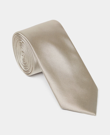 Man wearing a sand Plain Design Tie
