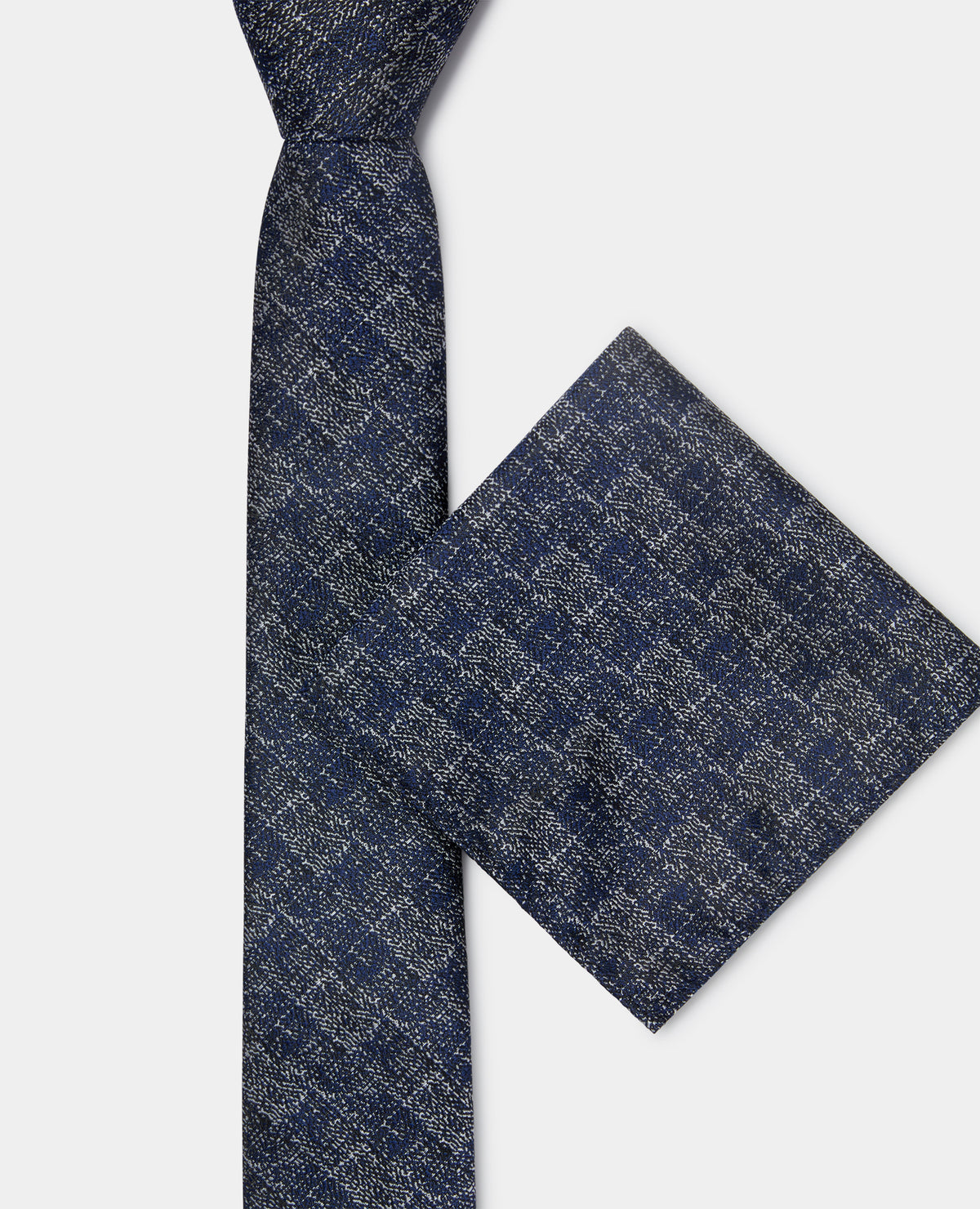 Man wearing a blue Semi-Plain Design Tie