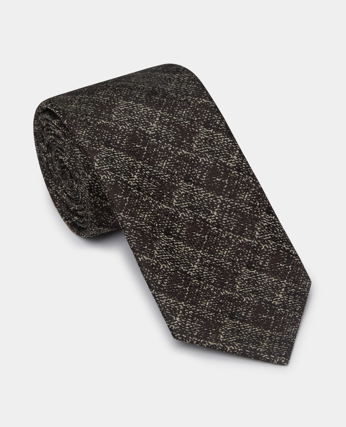 Man wearing a brown Semi-Plain Design Tie