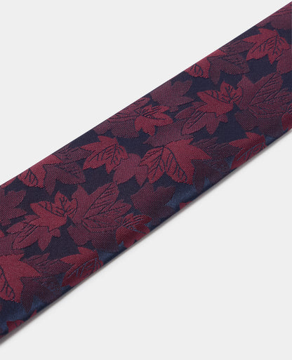 Leaf Cluster Print Tie