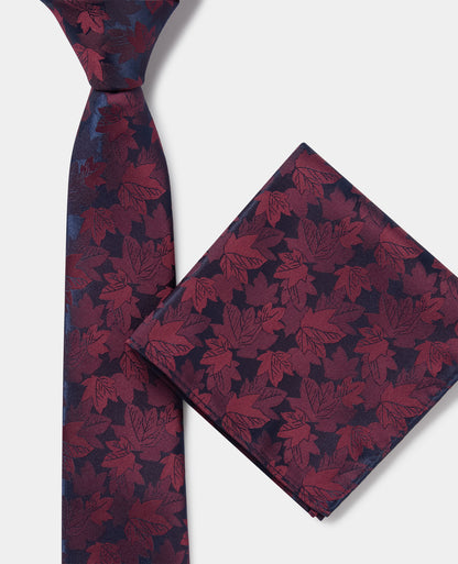 Leaf Cluster Print Tie