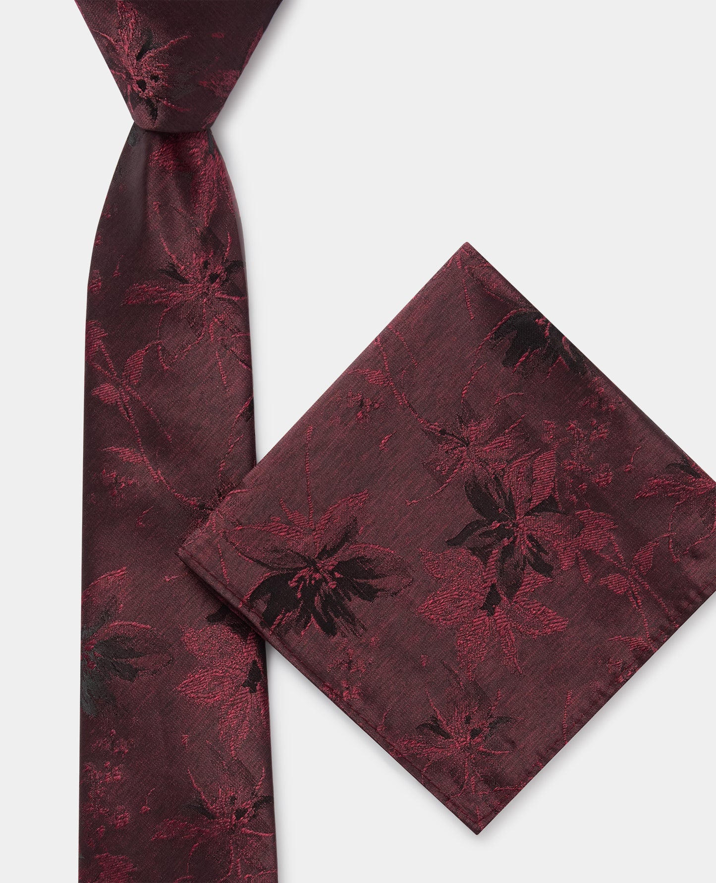 Shaded Floral Print Tie