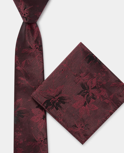 Shaded Floral Print Tie