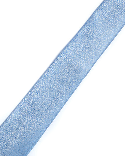 Blue Micro Pattern Print Tie