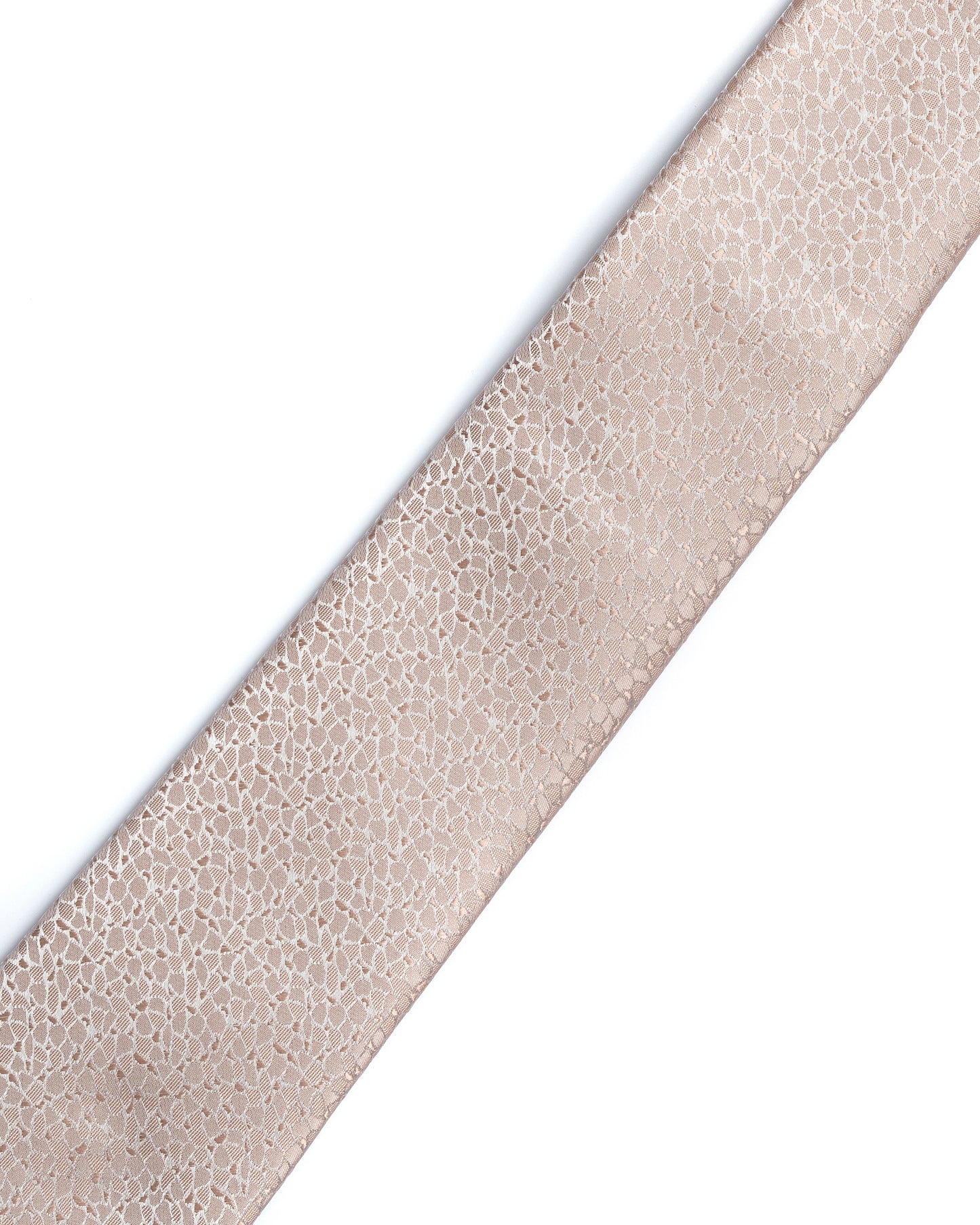 Brown Micro Pattern Print Tie