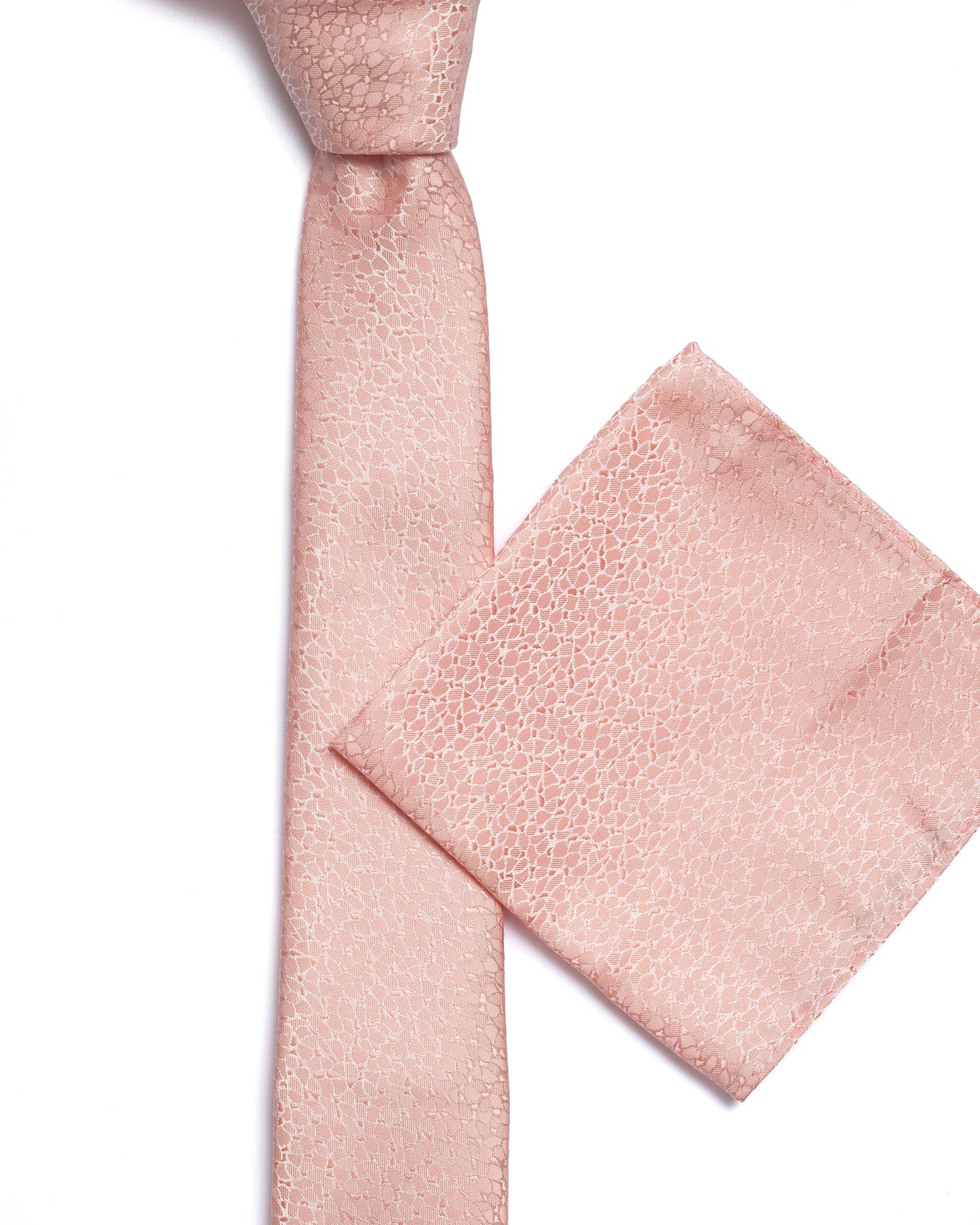 Pink Micro Pattern Print Tie