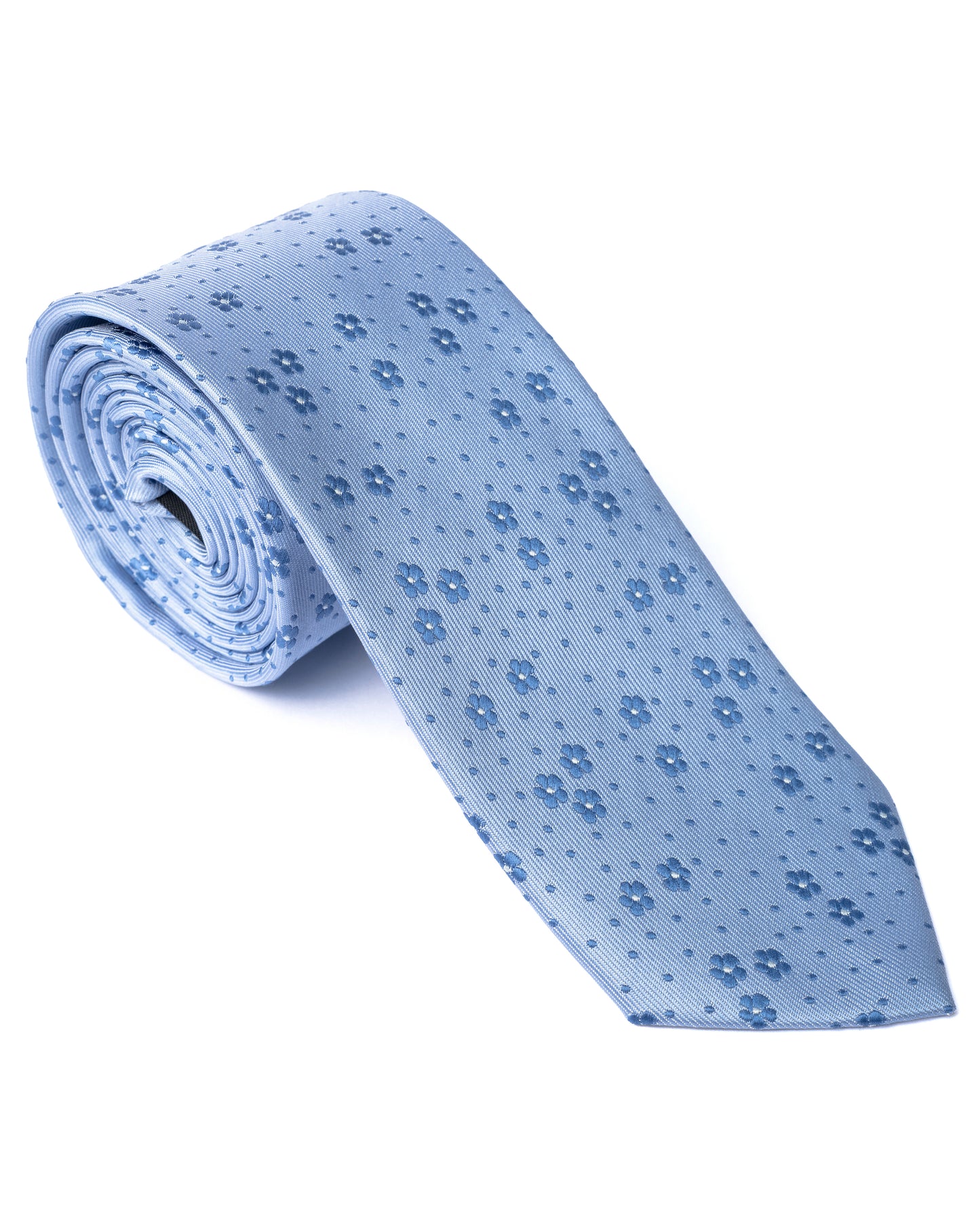 Blue Floral Tie