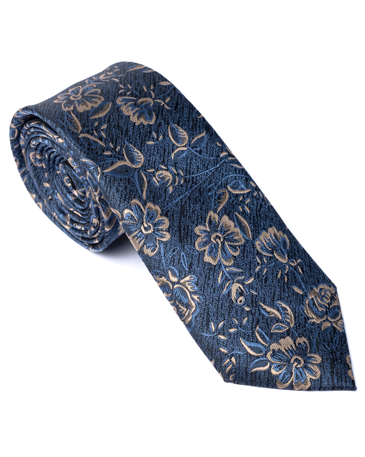 Blue Floral Tie