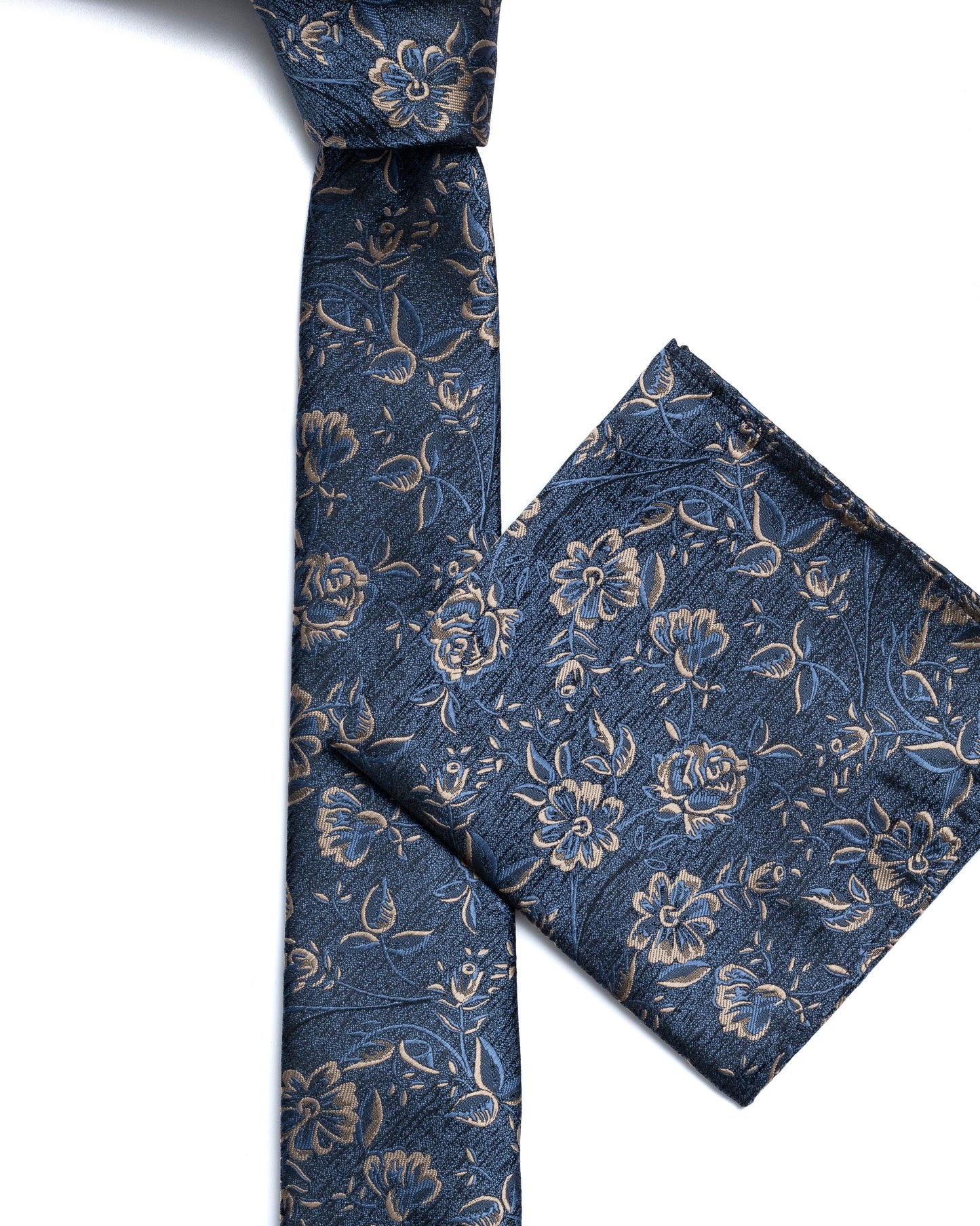 Blue Floral Tie