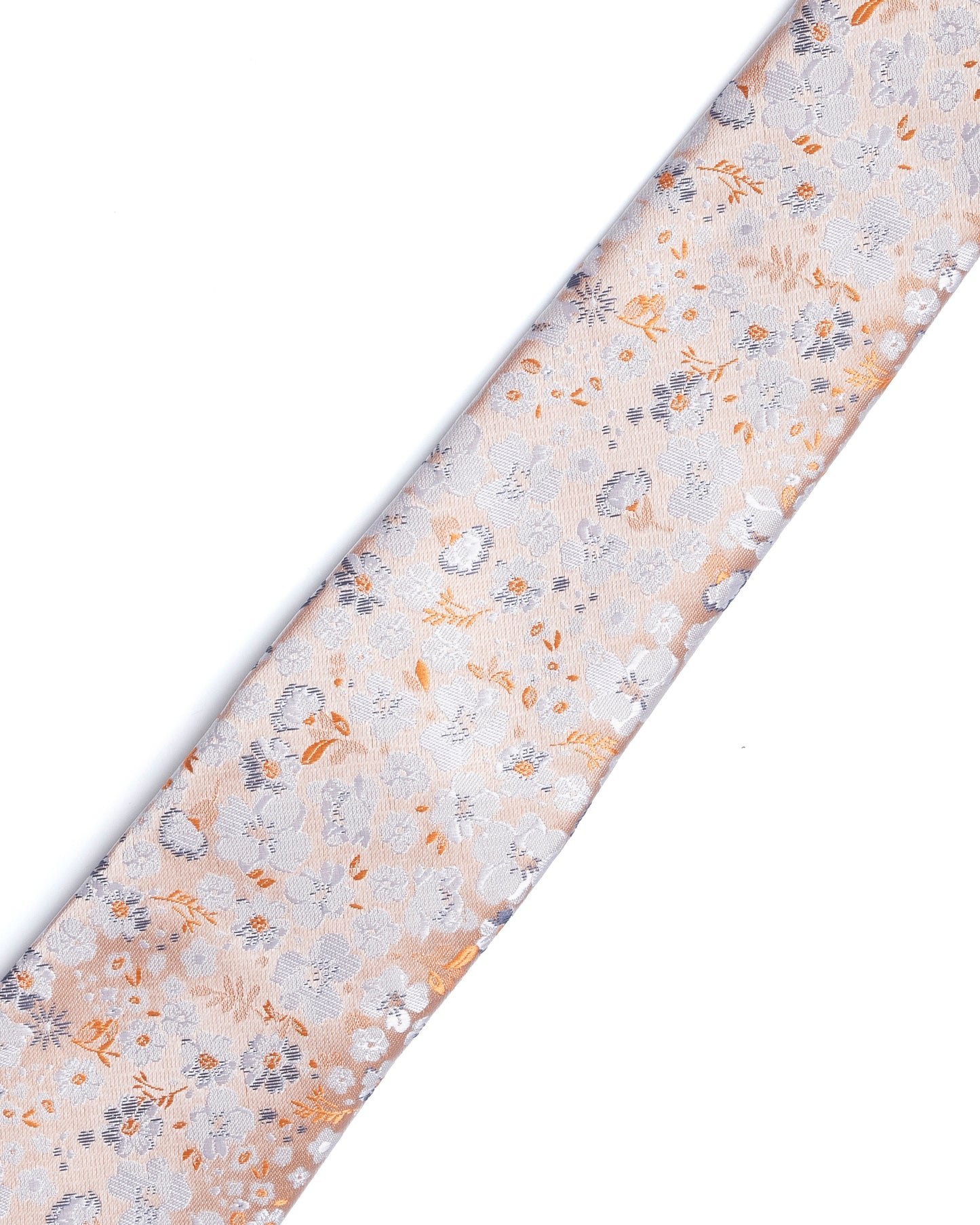 Ivory Floral Print Tie