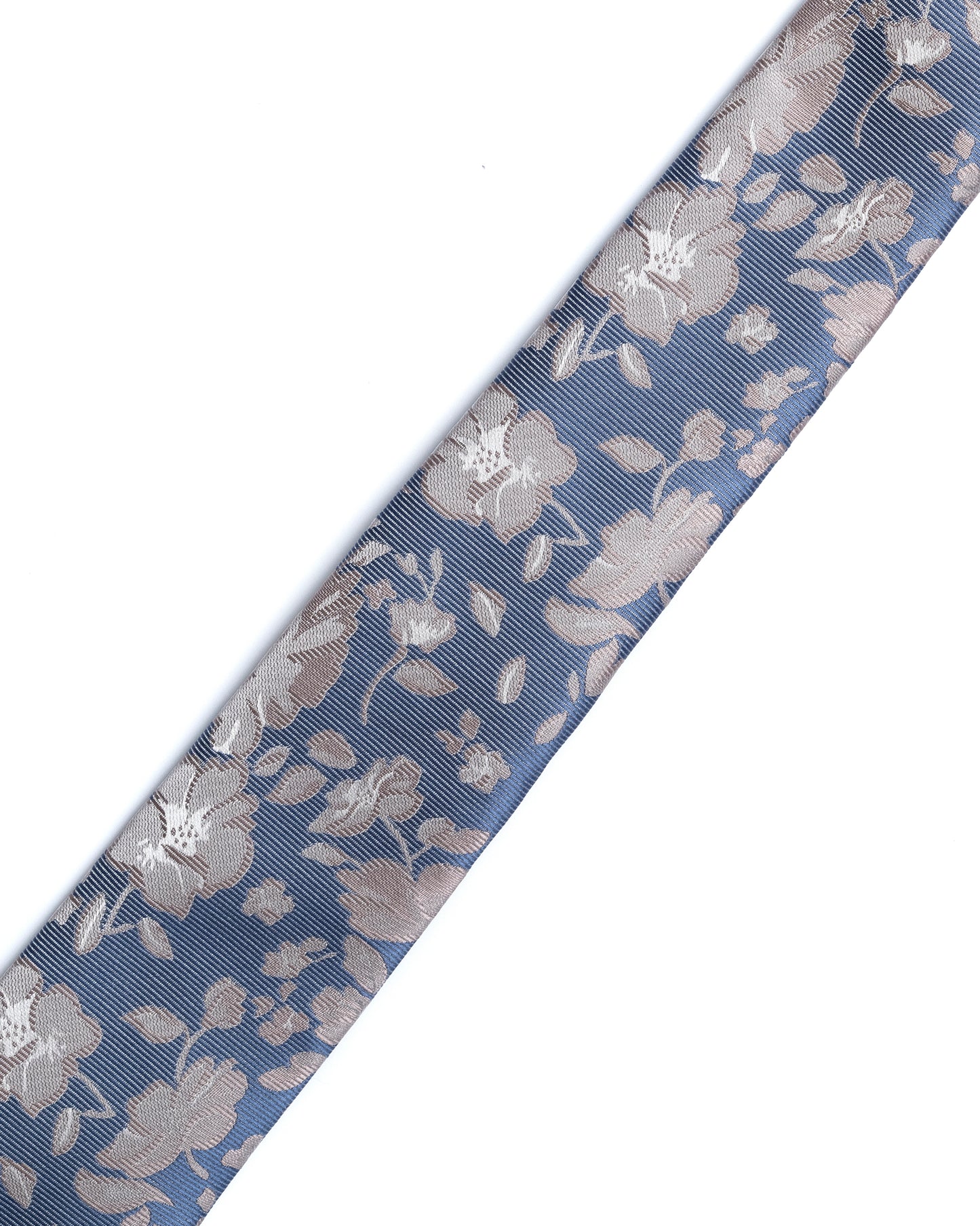 Blue Floral Print Tie