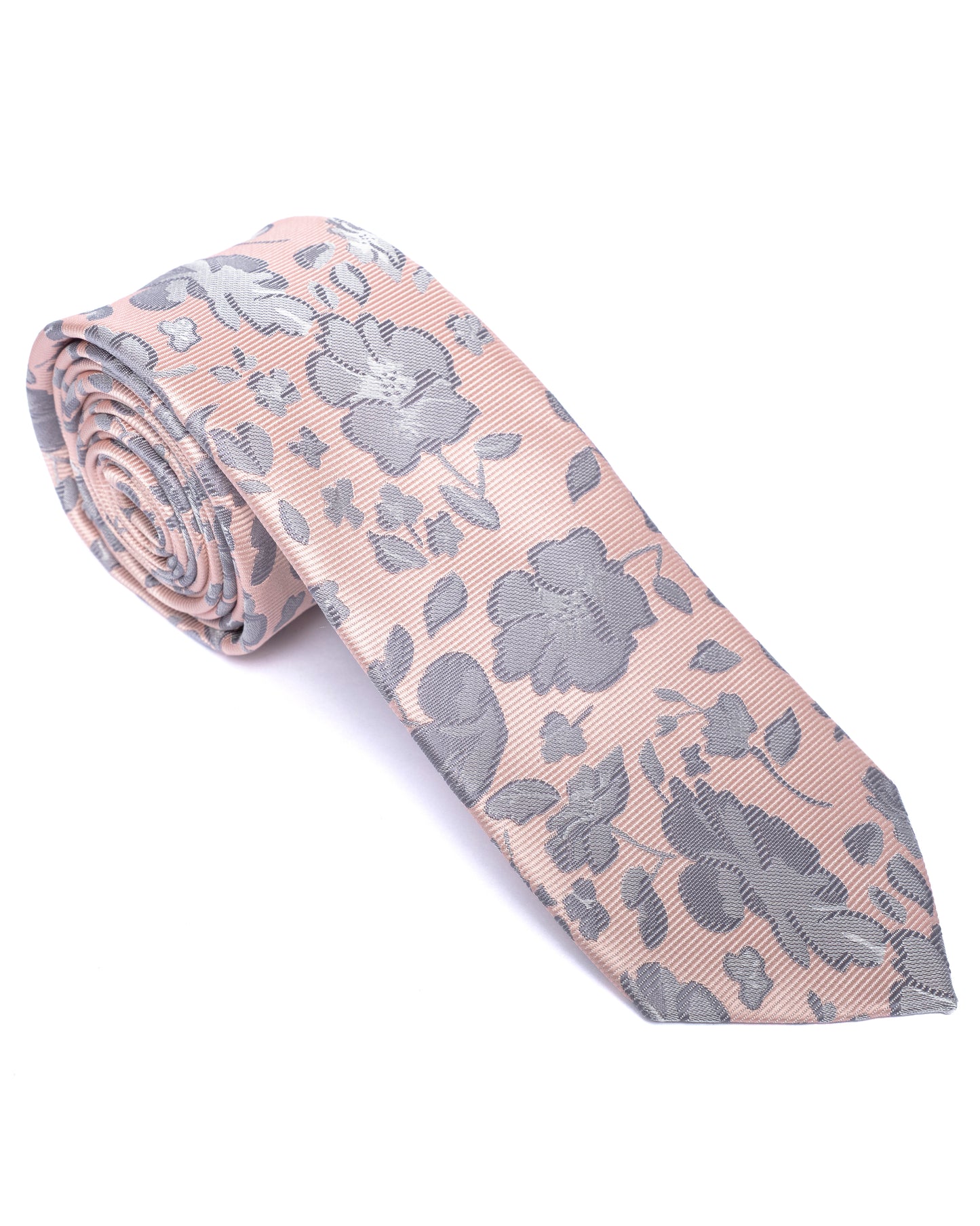 Pink Floral Print Tie
