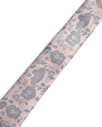 Pink Floral Print Tie
