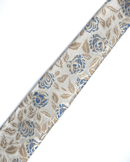 Biege Floral Tie