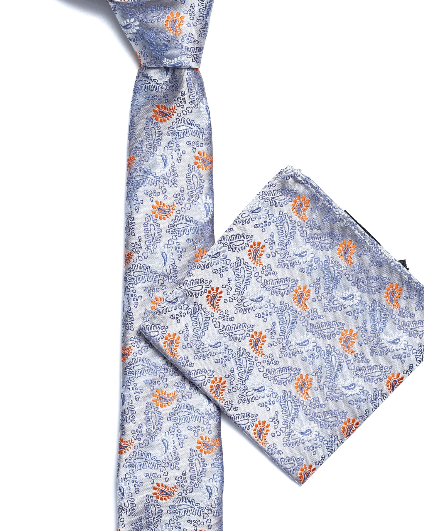 Grey Paisley Tie
