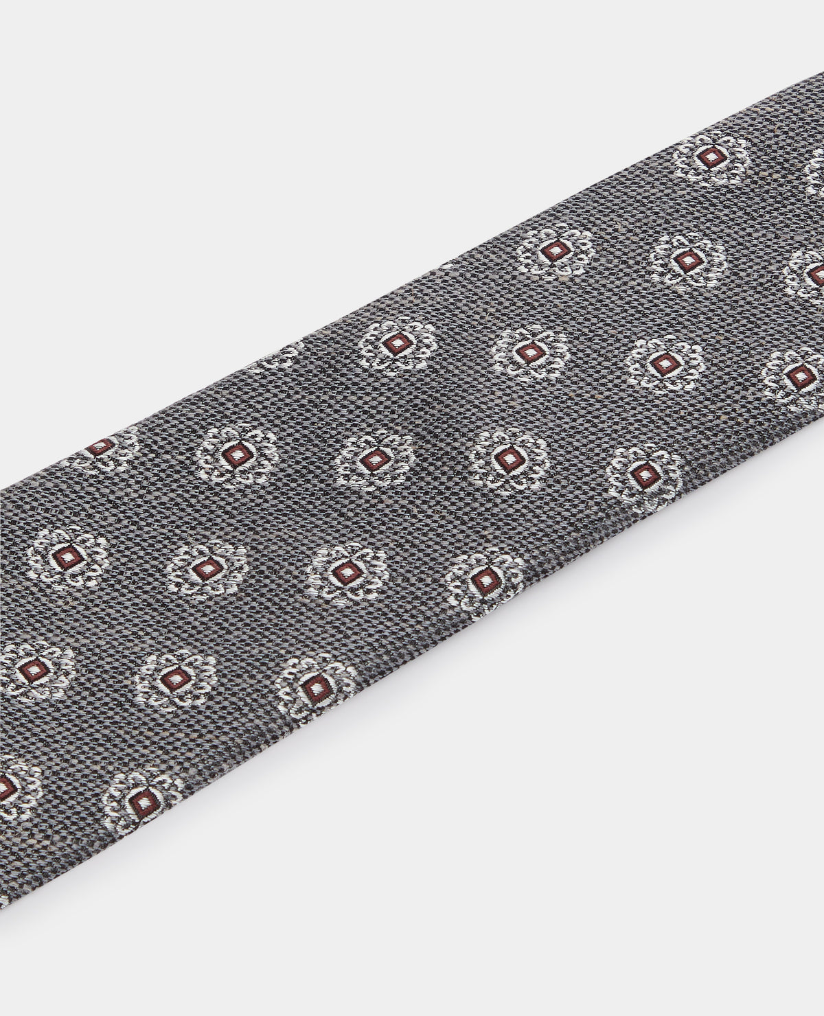 Man wearing a grey Geometric Design Tie