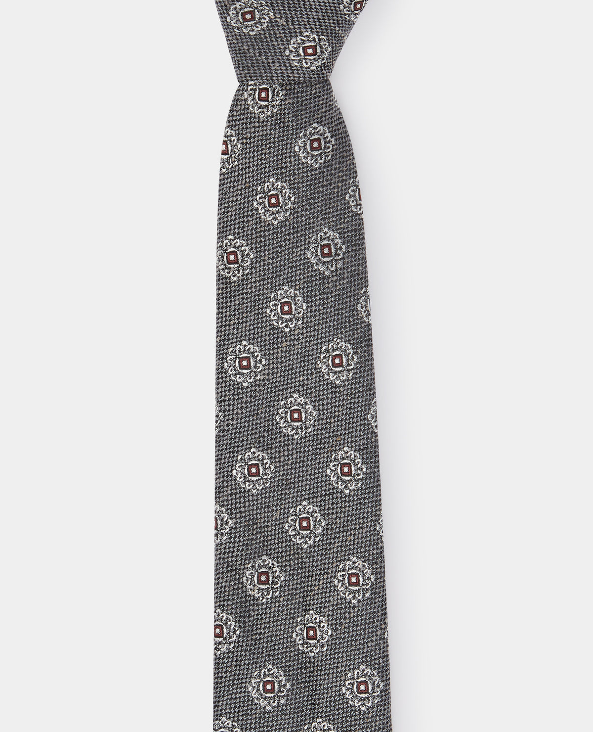 Man wearing a grey Geometric Design Tie