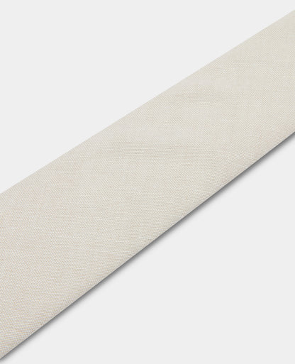Navy Plain Linen Blend Tie