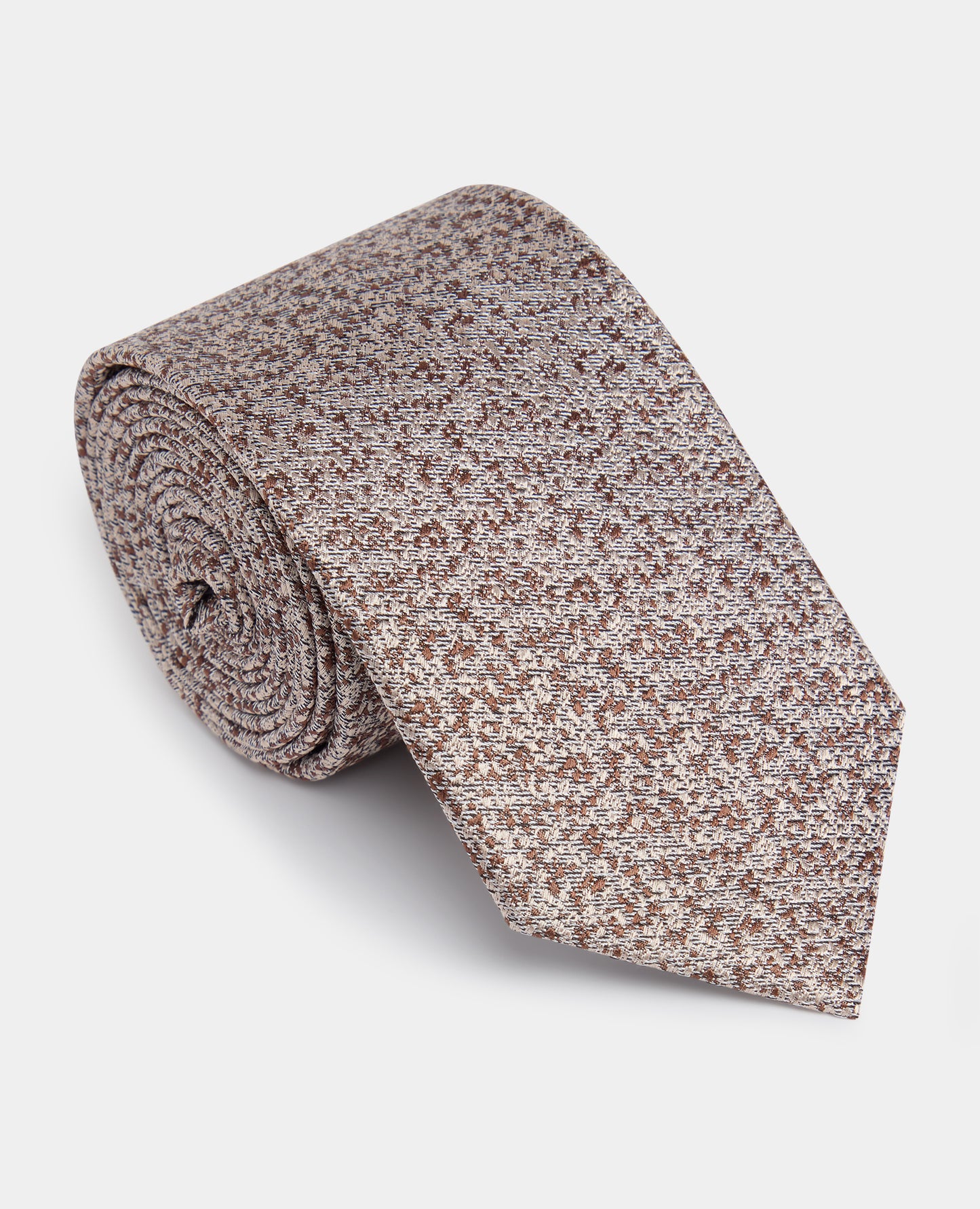 Abstract Print Silk Tie