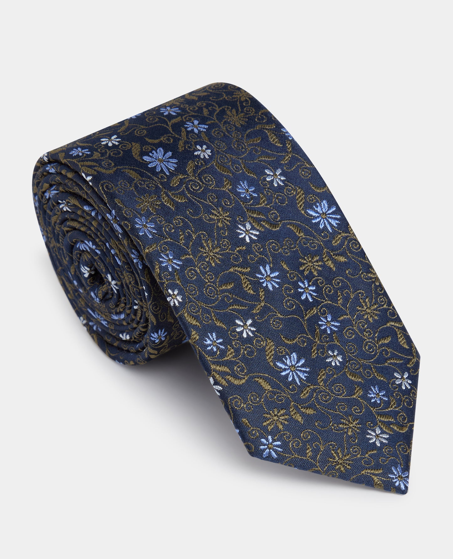 Houndstooth Wool-Blend Tie