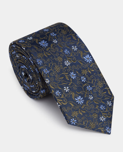 Houndstooth Wool-Blend Tie