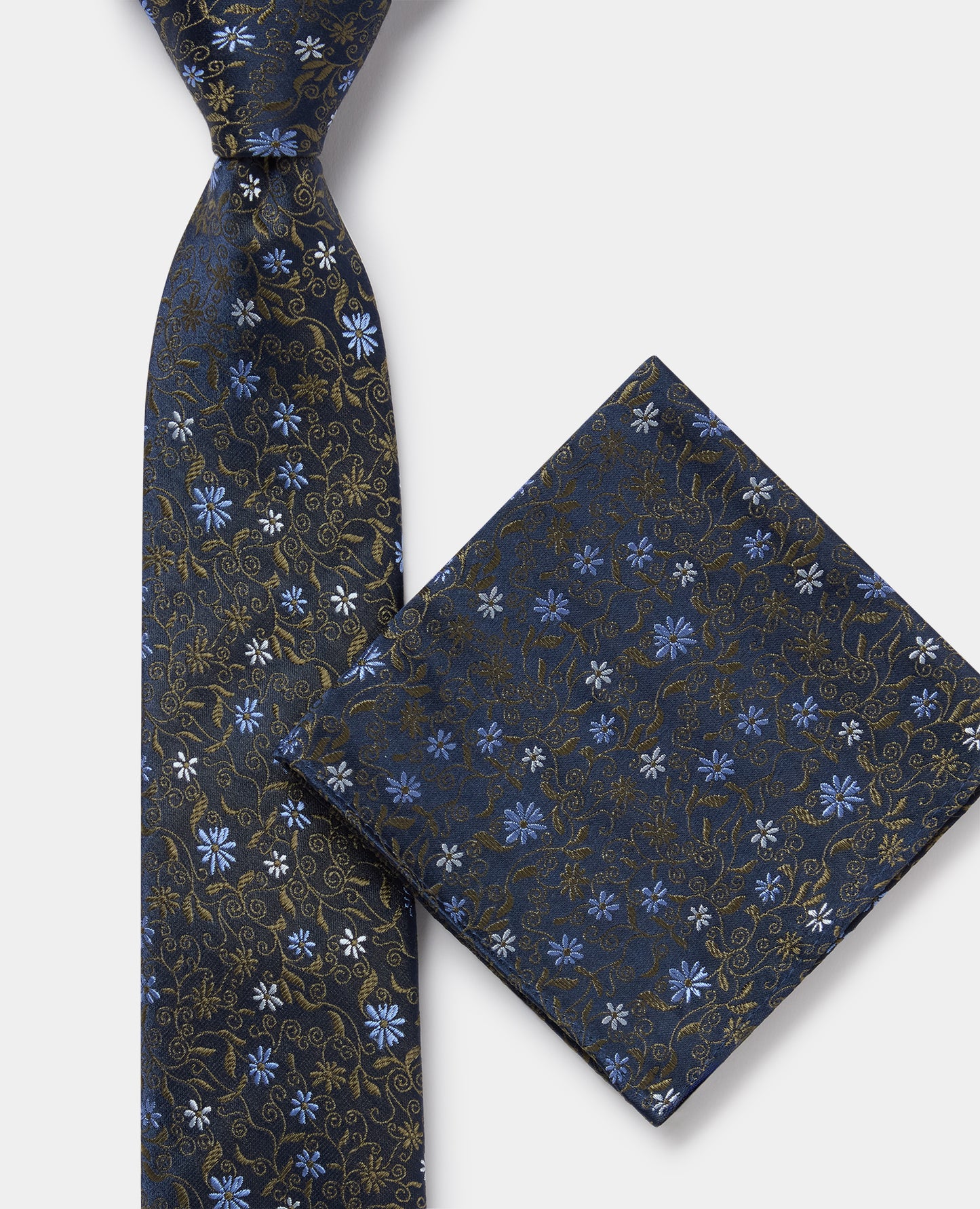 Houndstooth Wool-Blend Tie