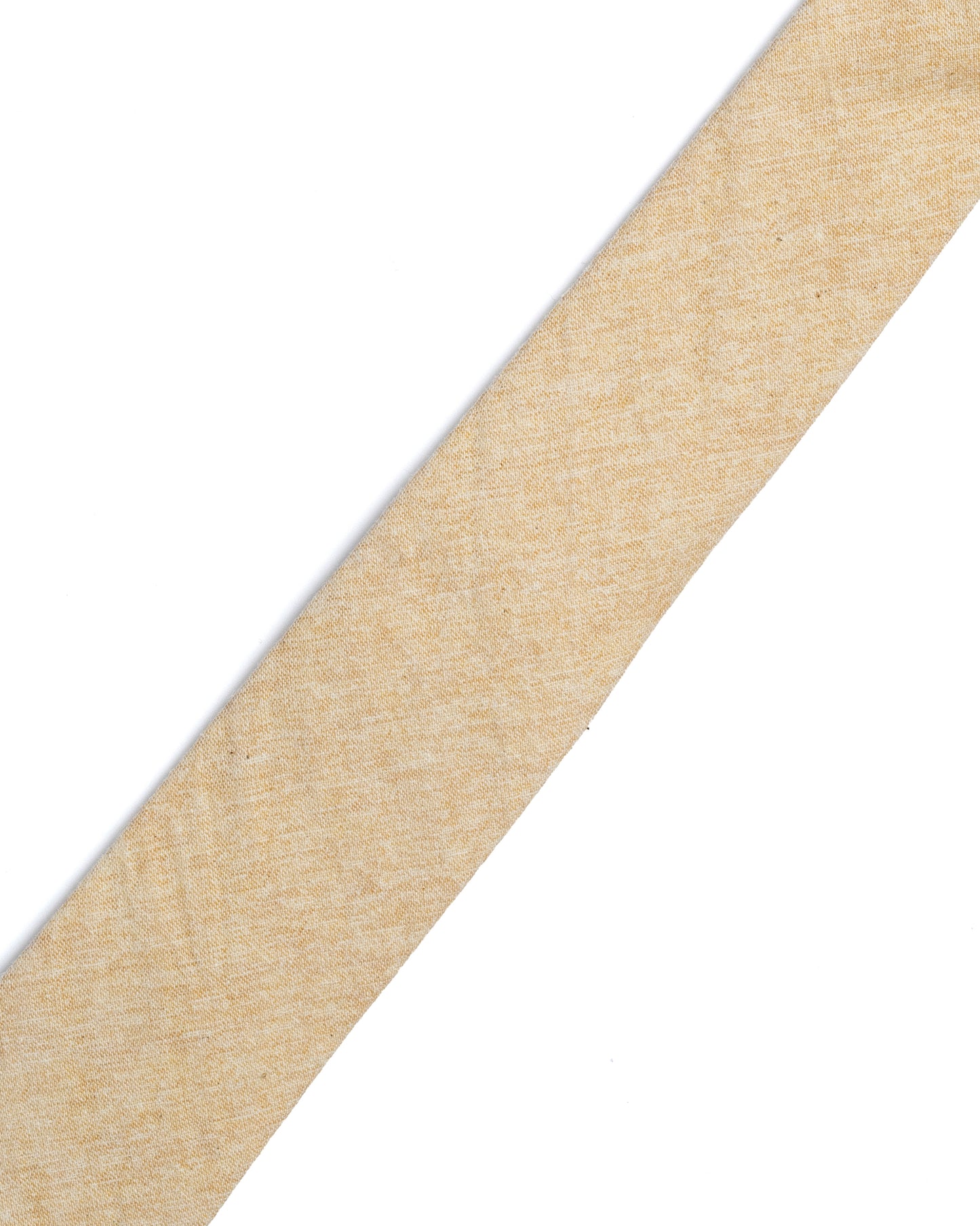 Gold Plain Cotton-Linen Tie