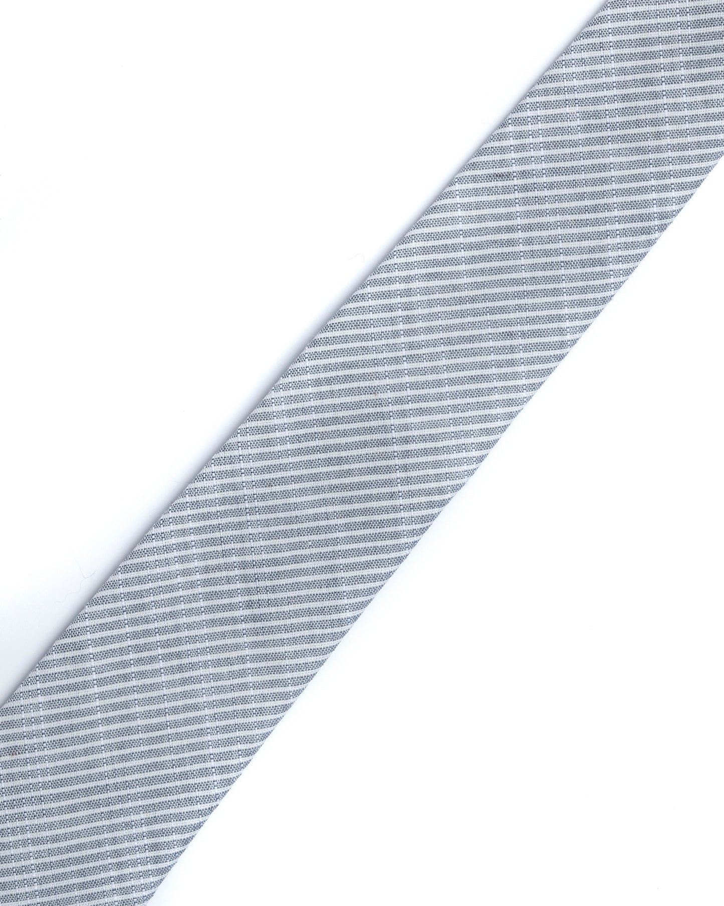 Blue Stripe Cotton-Linen Tie