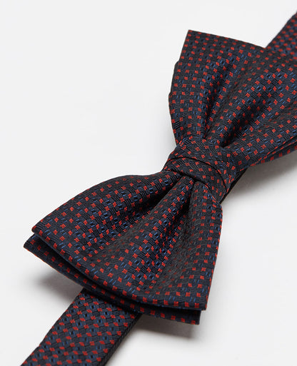 Microfibre Geometric Bow Tie