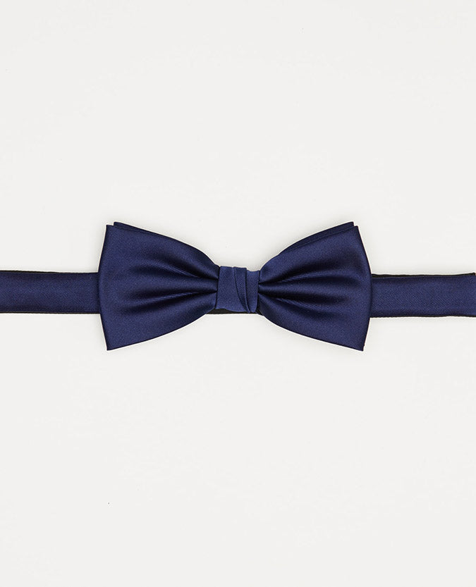 navy Plain Design Bow Tie