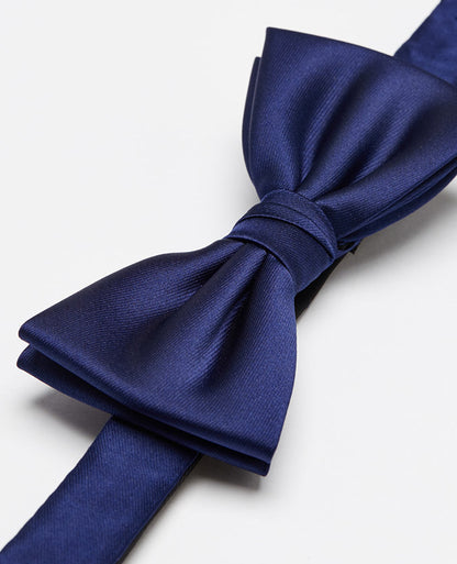 navy Plain Design Bow Tie