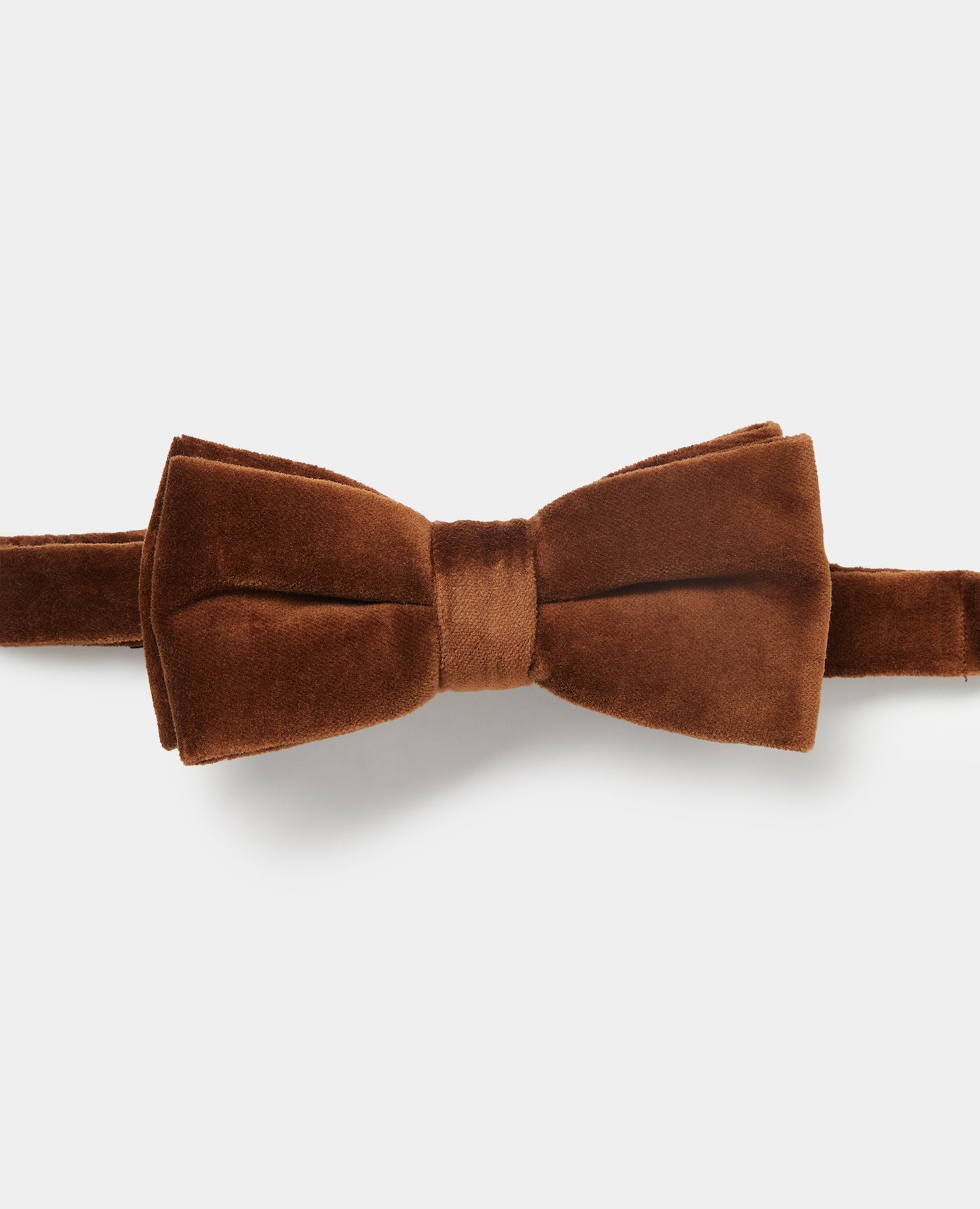 Toffee Velvet Bow Tie