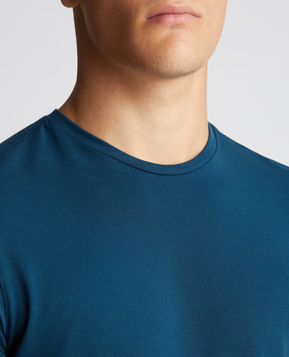 Tapered Fit Cotton-Stretch T-Shirt