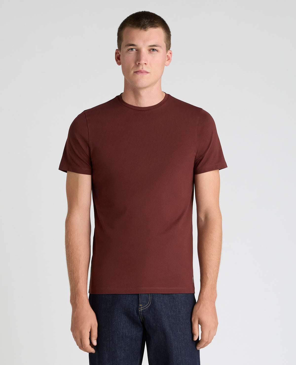 Rust Plain Stretch T-Shirt