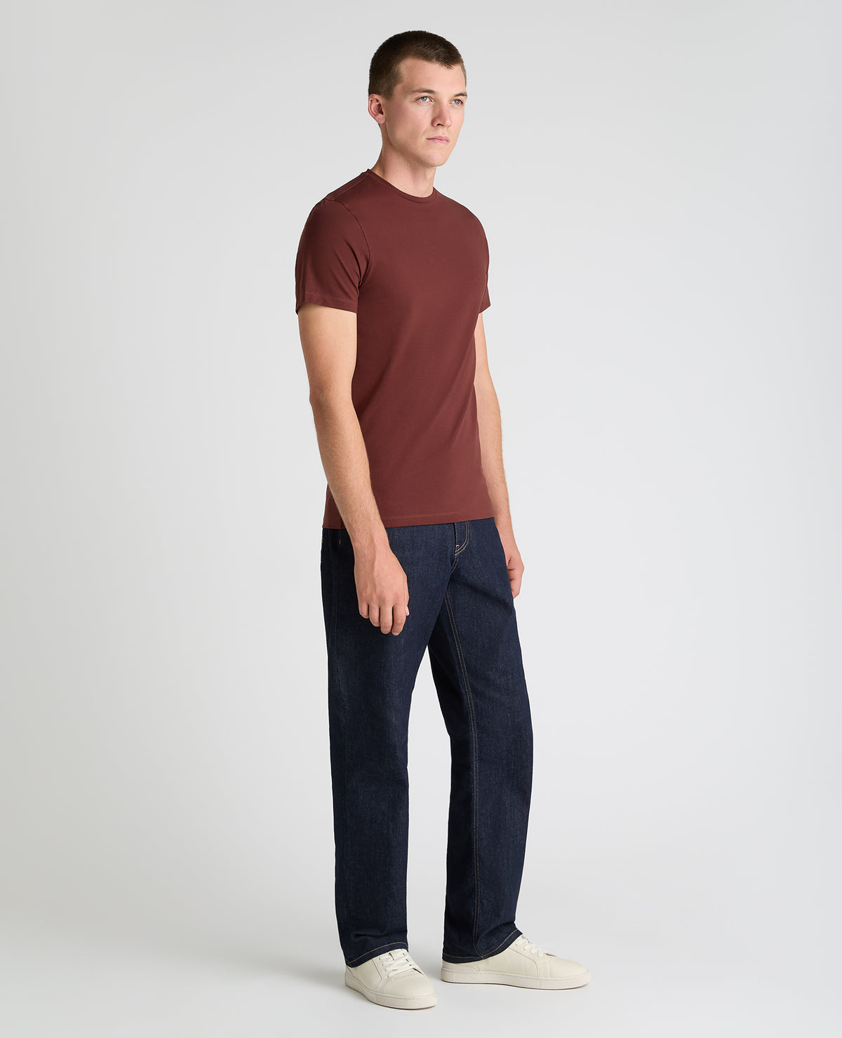 Rust Plain Stretch T-Shirt