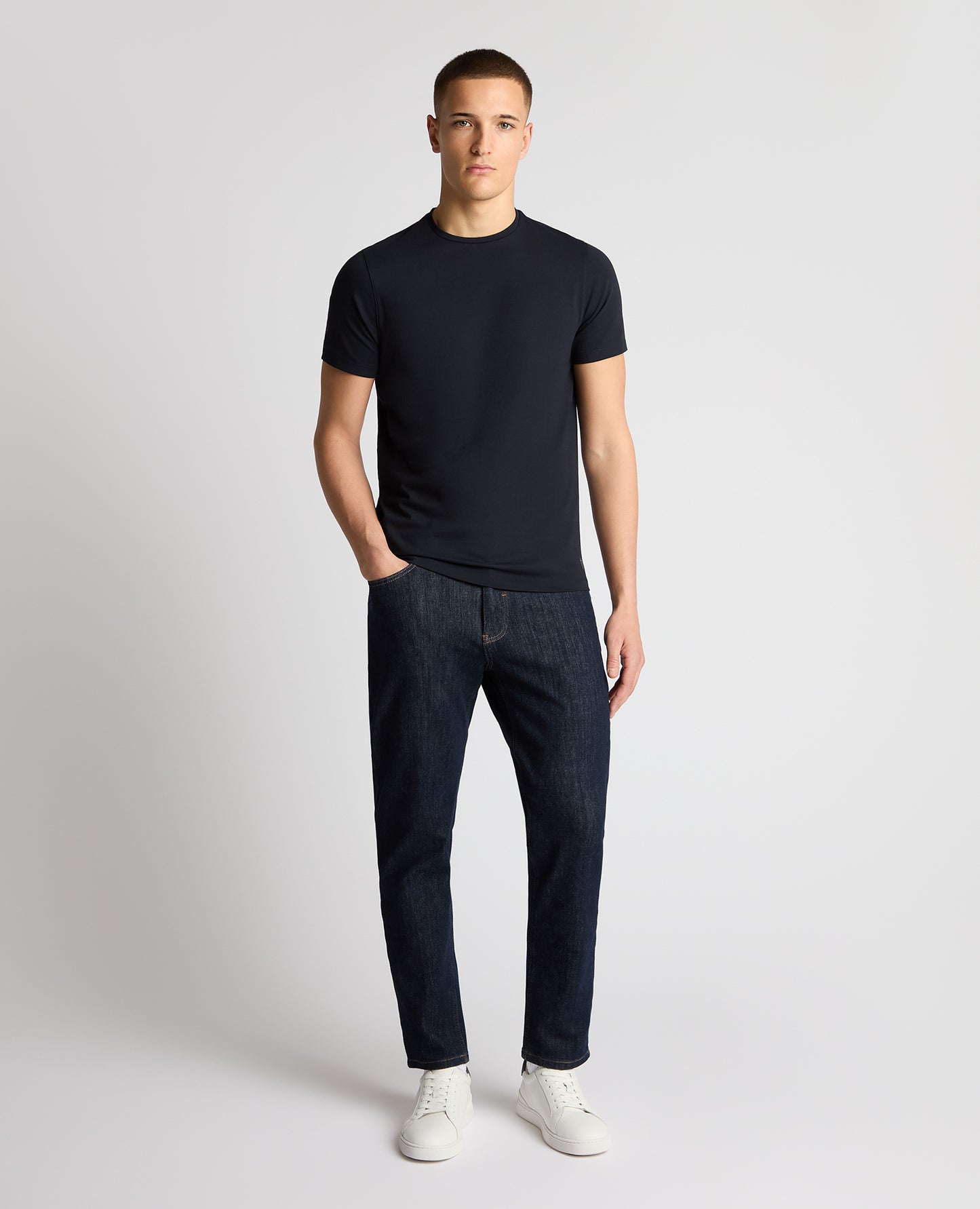 Cotton Stretch Crew Neck Brotherhood T-Shirt