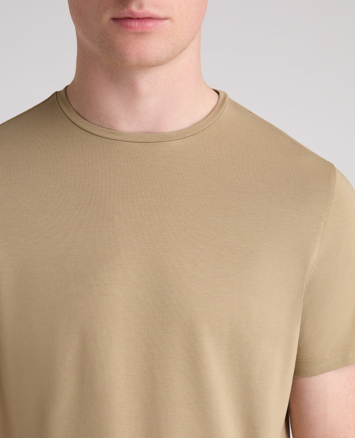 Stone Plain Stretch T-Shirt