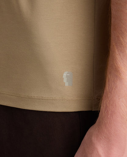 Stone Plain Stretch T-Shirt