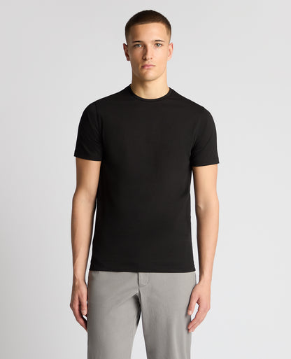 Man wearing a Black t-shirt