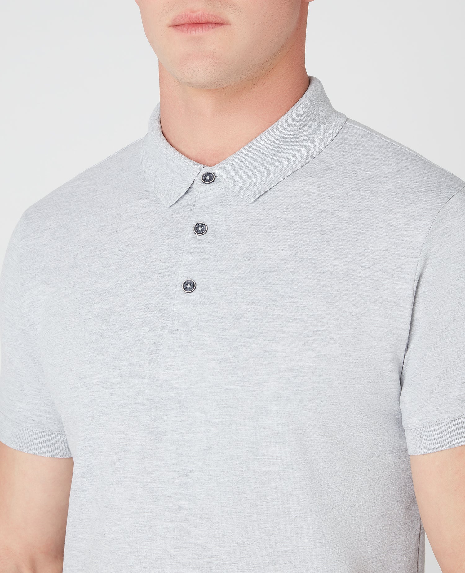 Tapered Fit Cotton-Stretch Jersey Polo Shirt