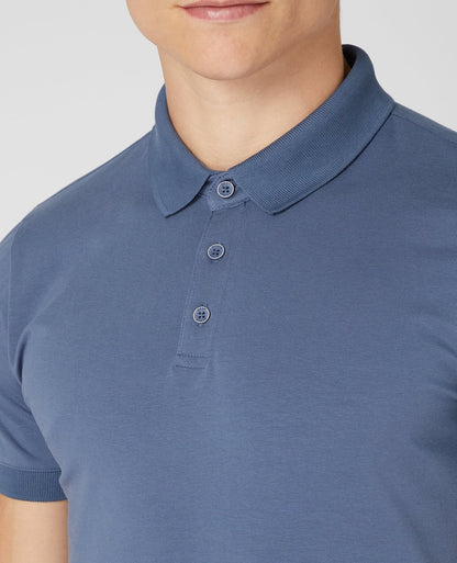 Tapered Fit Cotton-Stretch Polo Shirt
