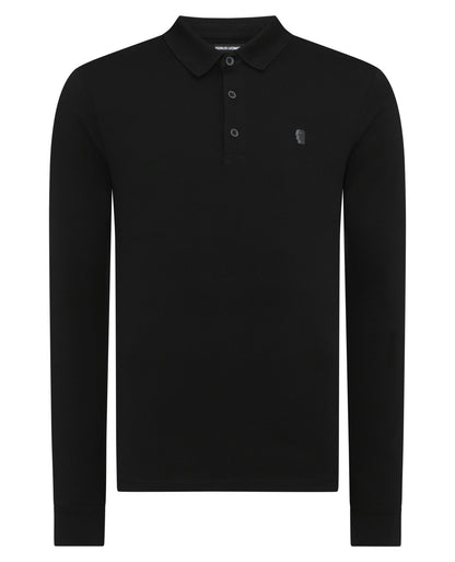 Man wearing a Black polo shirt