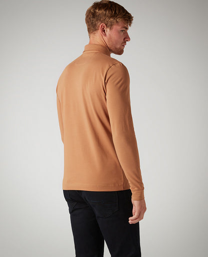 Tapered Fit Cotton-Stretch Polo Shirt
