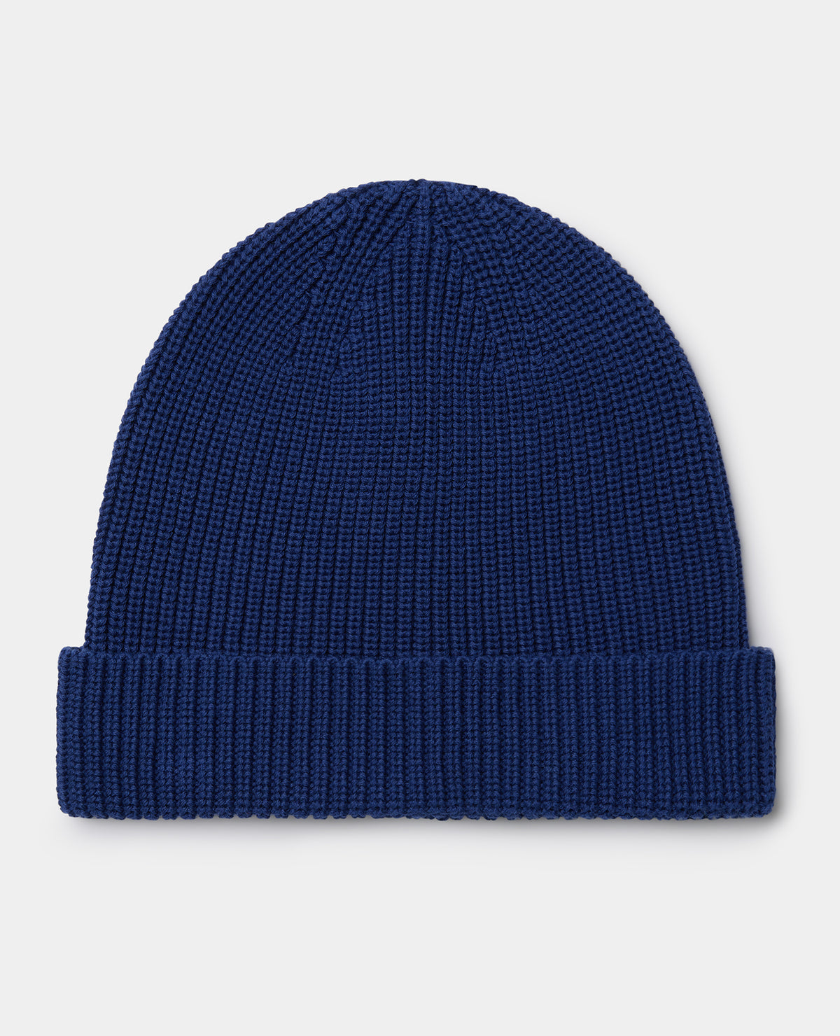 Blue Rib Knit Hat