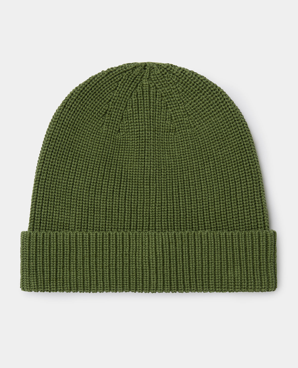 Green Rib Knit Hat