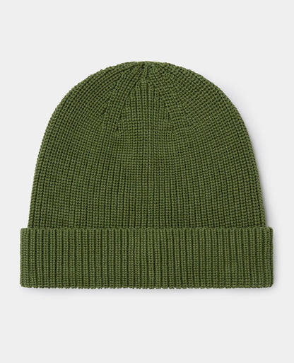 Green Rib Knit Hat