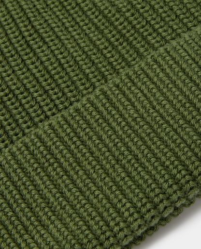 Green Rib Knit Hat